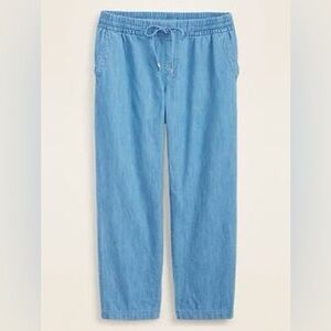 NWOT • Old Navy Chambray Tie-Waist Crop • Women’s Small